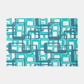 Offene moderne Rechtecke Mitte des Jahrhunderts Fußmatte (Vorderseite)