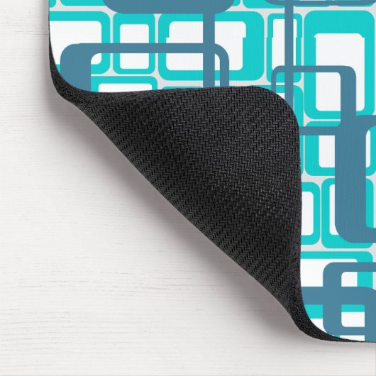 Offene moderne Rechtecke Mitte des Jahrhunderts Mousepad (Ecke)