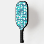 Offene moderne Rechtecke Mitte des Jahrhunderts Pickleball Schläger (Links)