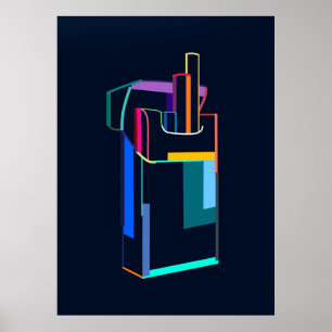 Offene Packung Zigaretten Poster