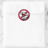 Offene Schleife Runder Aufkleber (Tasche)