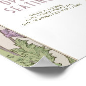 Offene Sitzgelegenheiten Zeichen Vintager Jugendst Poster (Ecke)