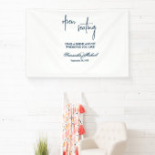Offene Sitzordnung Hochzeitsstoffbanner Banner (InSitu)