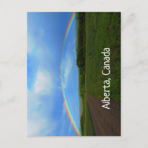 Offene Straße durch das Grünfeld Alberto Rainbow Postkarte