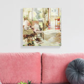 Offene Tür 1987 Leinwanddruck (Insitu (Wohnzimmer))