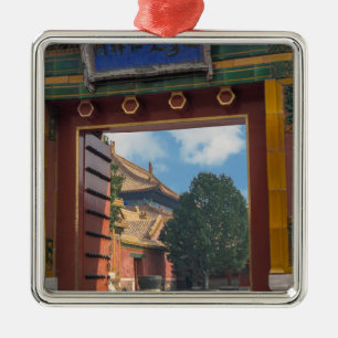 Offene Tür in der verbotenen Stadt - Peking, China Ornament Aus Metall