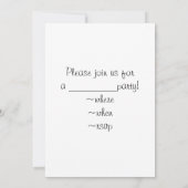 Offene Tür zu den Bädern Einladung (Rückseite)