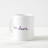 Offene Türen Kaffeetasse (Vorderseite Links)