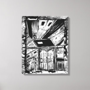 Offene Türen Leinwanddruck