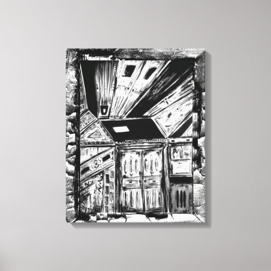 Offene Türen Leinwanddruck (Vorderseite)