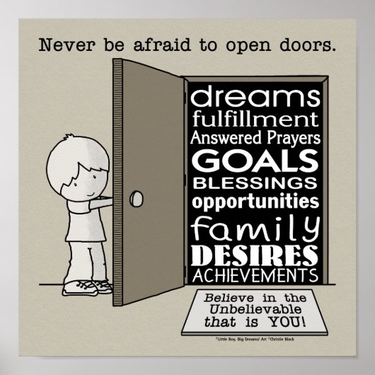 Offene Türen Poster (Vorne)