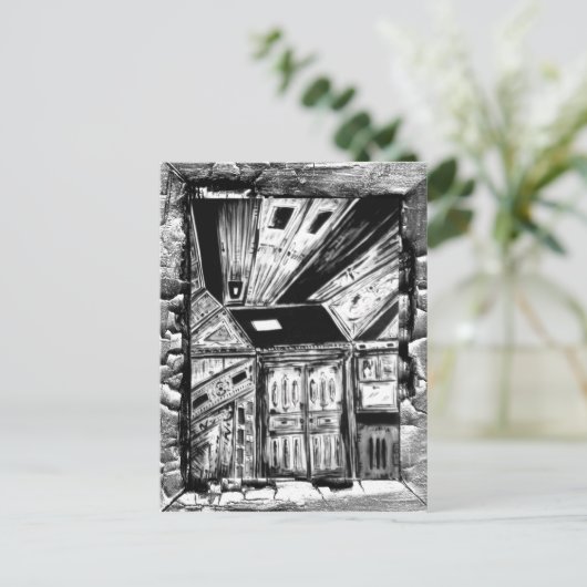 Offene Türen Postkarte (Stehend Vorderseite)