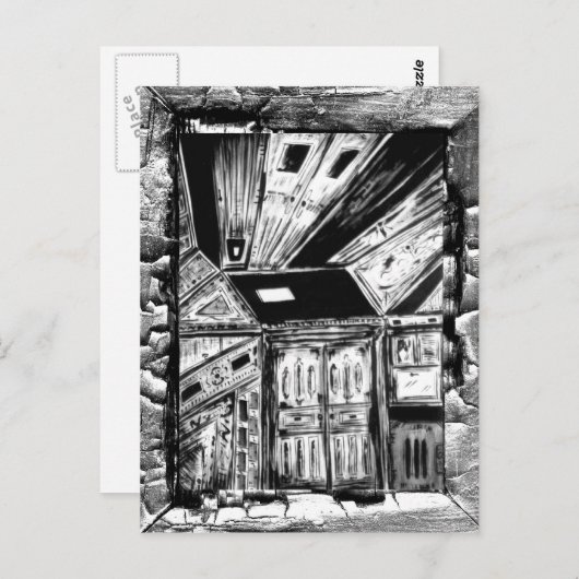 Offene Türen Postkarte (Vorne/Hinten)