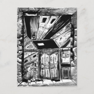 Offene Türen Postkarte