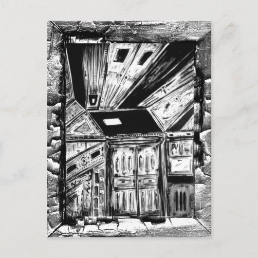 Offene Türen Postkarte (Vorderseite)