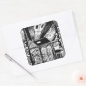 Offene Türen Quadratischer Aufkleber (Umschlag)