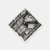 Offene Türen Serviette (Ecke)