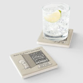 Offene Türen Steinuntersetzer (Seitenansicht)