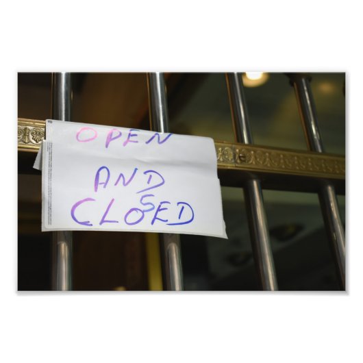 Offene und geschlossene New York City NYC Fotograf Fotodruck (Vorne)