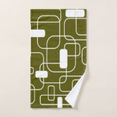 Offene und geschlossene Rechtecke Badhandtuch Set (Handtuch)