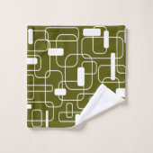 Offene und geschlossene Rechtecke Badhandtuch Set (Waschlappen)