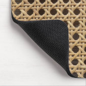 Offene Web-Rattan-Rohr-Mausmatte Mousepad (Ecke)