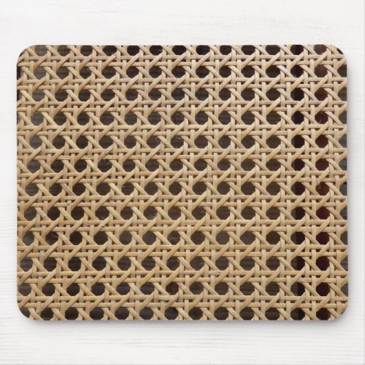 Offene Web-Rattan-Rohr-Mausmatte Mousepad (Vorne)