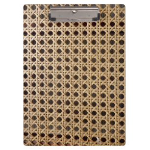 Offene Webart-Rattan-Stock-Klemmbrett Klemmbrett