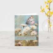 Offener Faltenwurf zum Geburtstag Blume Butterfly Karte (Gelbe Blume)