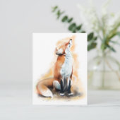 Offener Fuchs. Postkarte (Stehend Vorderseite)