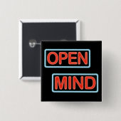 Offener-Geist-Knopfnadel Button (Vorne & Hinten)