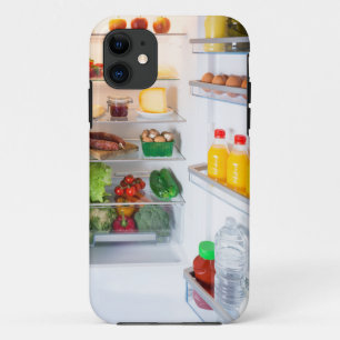 Offener Kühlschrank mit Essen iPhone 11 Hülle