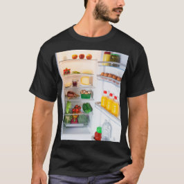 Offener Kühlschrank mit Essen T-Shirt
