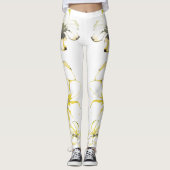 Offener Plumeria Leggings (Vorderseite)