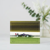 Offener Rennwagen Postkarte (Stehend Vorderseite)