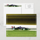 Offener Rennwagen Postkarte (Vorne/Hinten)