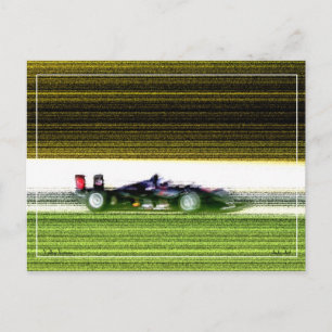 Offener Rennwagen Postkarte