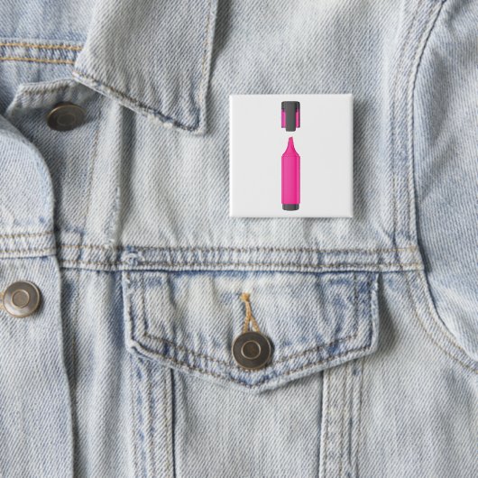 Offener rosa Leuchtstift Button (Beispiel)