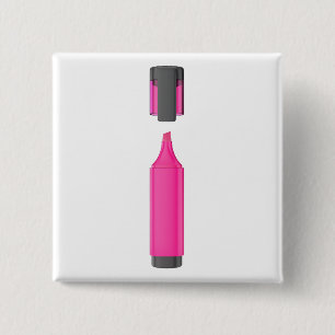 Offener rosa Leuchtstift Button