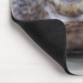 Offener runder Rahmen des Schildkrötemunds wütende Mousepad (Ecke)