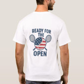 Offener Tennis-T - Shirt in den USA (Rückseite)
