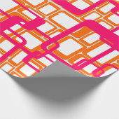 Offenere moderne Rechtecke Mitte des Jahrhunderts Geschenkpapier (Ecke)