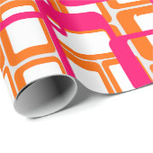 Offenere moderne Rechtecke Mitte des Jahrhunderts Geschenkpapier (Rolleneckpunkt)