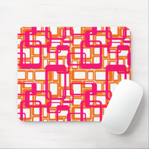 Offenere moderne Rechtecke Mitte des Jahrhunderts Mousepad
