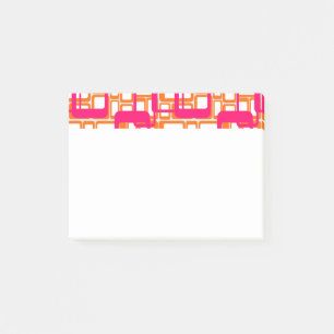 Offenere moderne Rechtecke Mitte des Jahrhunderts Post-it Klebezettel