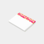 Offenere moderne Rechtecke Mitte des Jahrhunderts Post-it Klebezettel (angewinkelt)