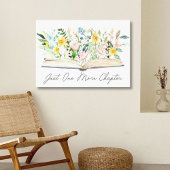 Offenes Aquarellbuch mit Blume Blumenästhetik Leinwanddruck