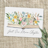 Offenes Aquarellbuch mit Blume Blumenästhetik Postkarte