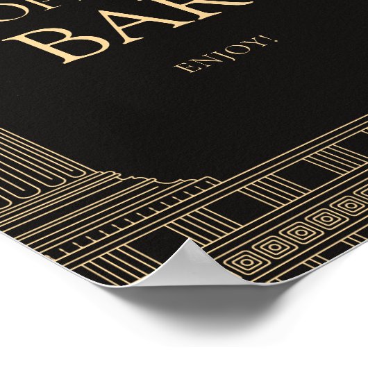 Offenes Bar für griechisches Party mit CUSTOM COLO Poster (Ecke)