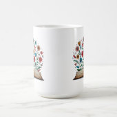 Offenes Buch Blume Große Morphing Keramik Verwandlungstasse (Zentrum)